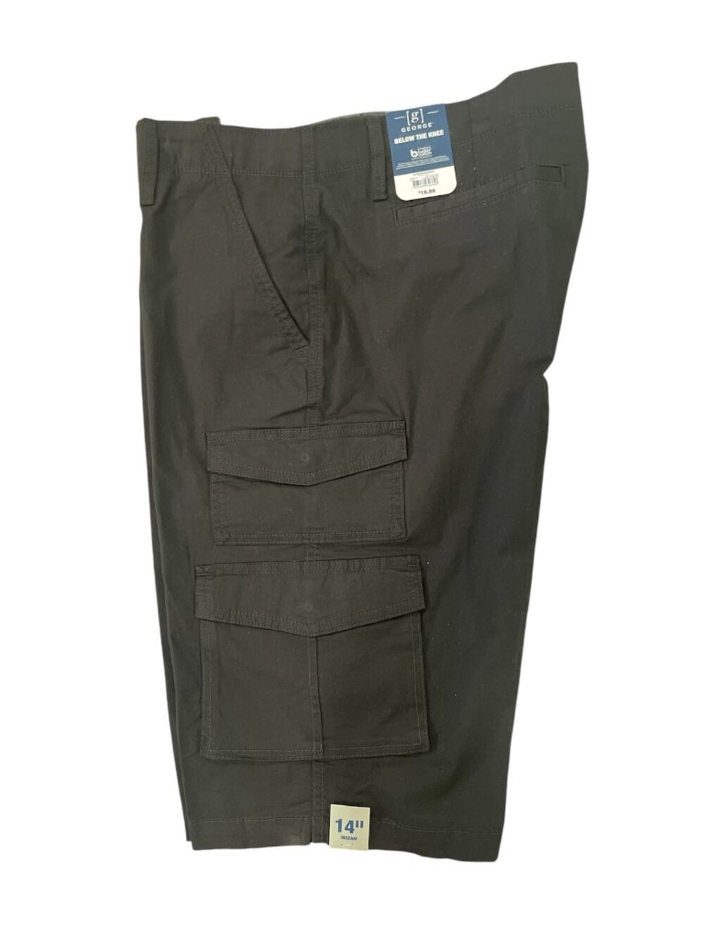 Men's Messenger Short, George, 36, Black Soot, NWT